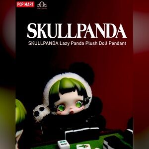 Authentic SKULLPANDA Lazy Panda Plush Doll Pendant